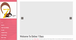 Desktop Screenshot of online7days.com